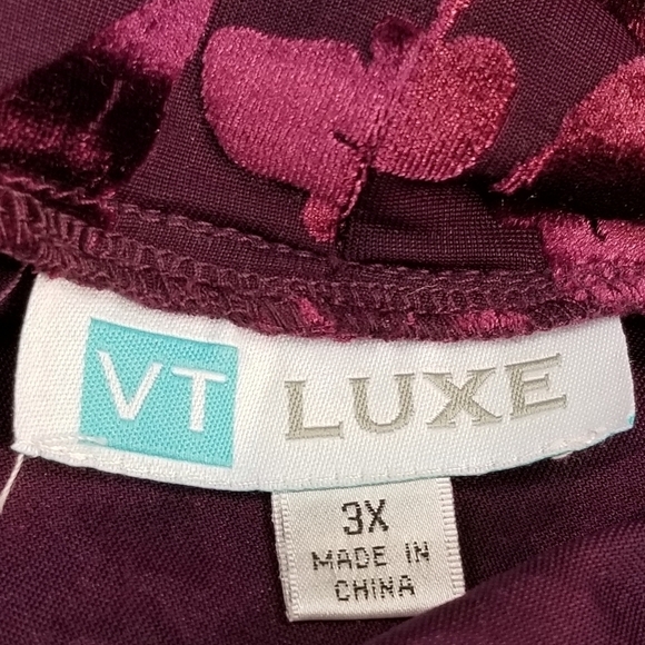 VT Luxe cowl wrap semi sheer cardigan size 3x - Picture 3 of 10